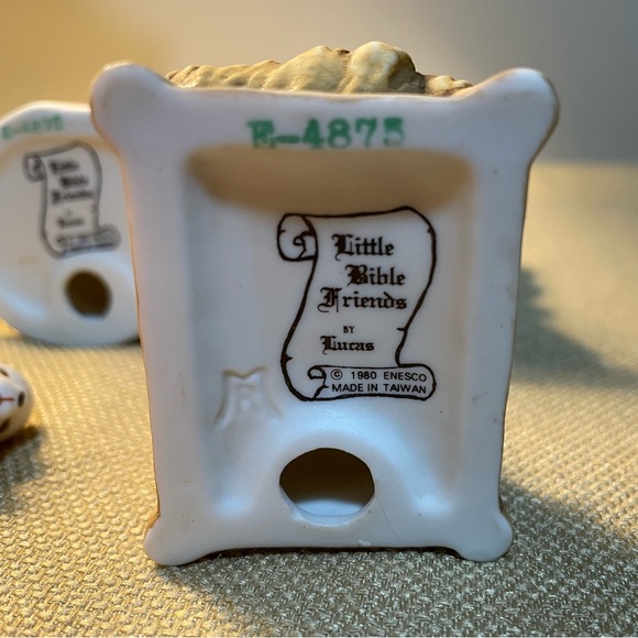 Enesco Little Bible Friends By Lucas 4 Pc Nativity Set Figurines - Picture 8 of 8